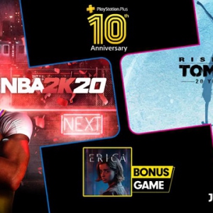 2020年7月PS会免:《古墓丽影：崛起》、《NBA 2K20》等